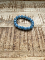 Aquamarijn armband 10 mm kralen