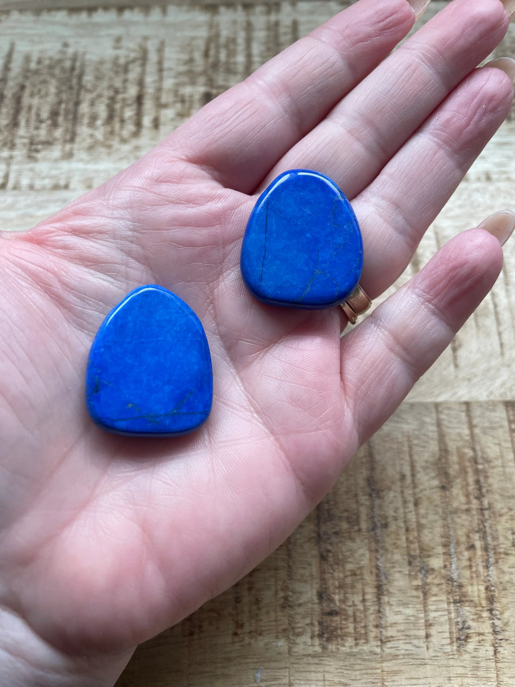 Lapis Lazuli hanger doorboord plat