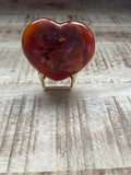 Carneool hart 5 cm