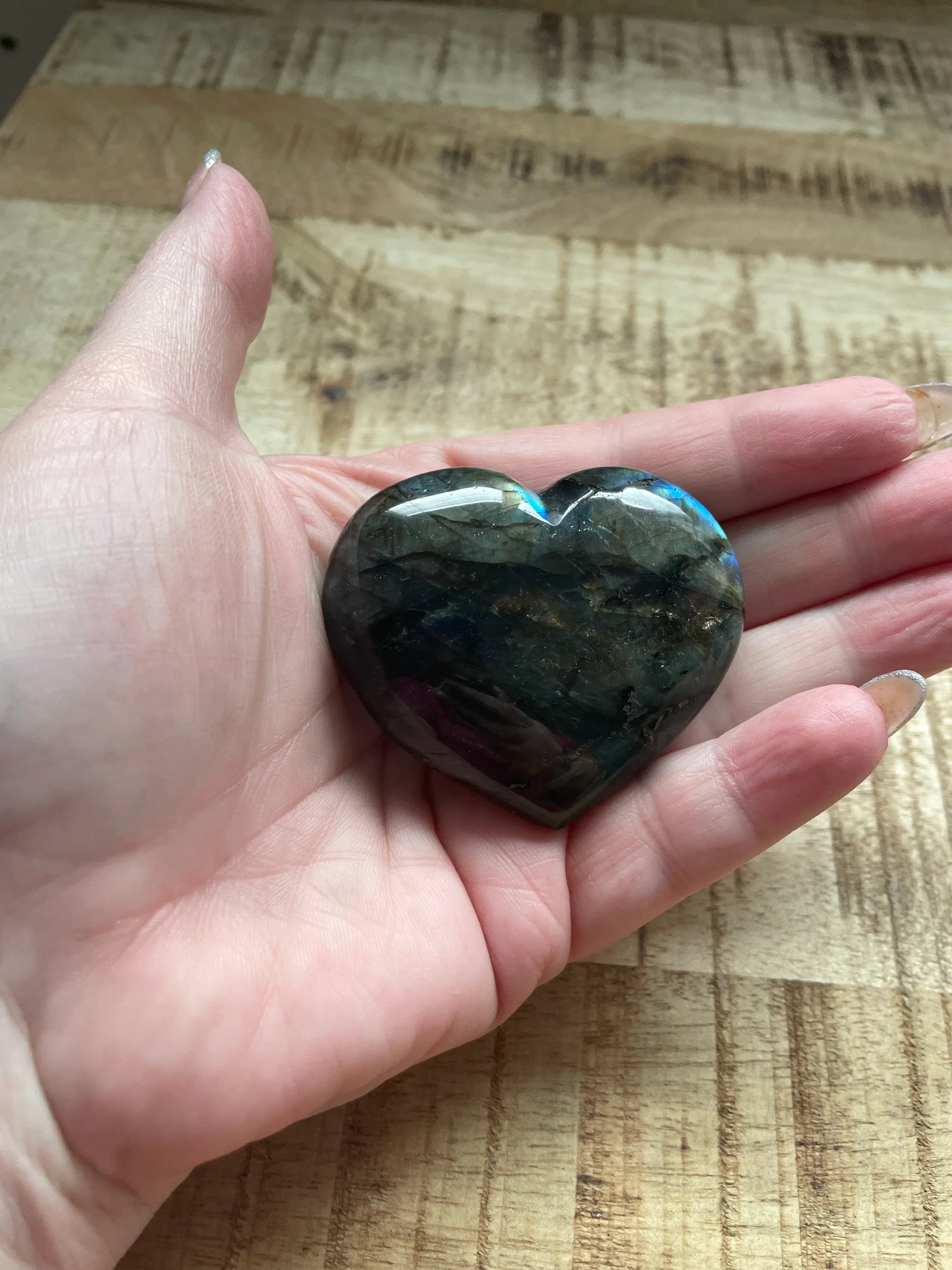 Labradoriet  hart 5 cm