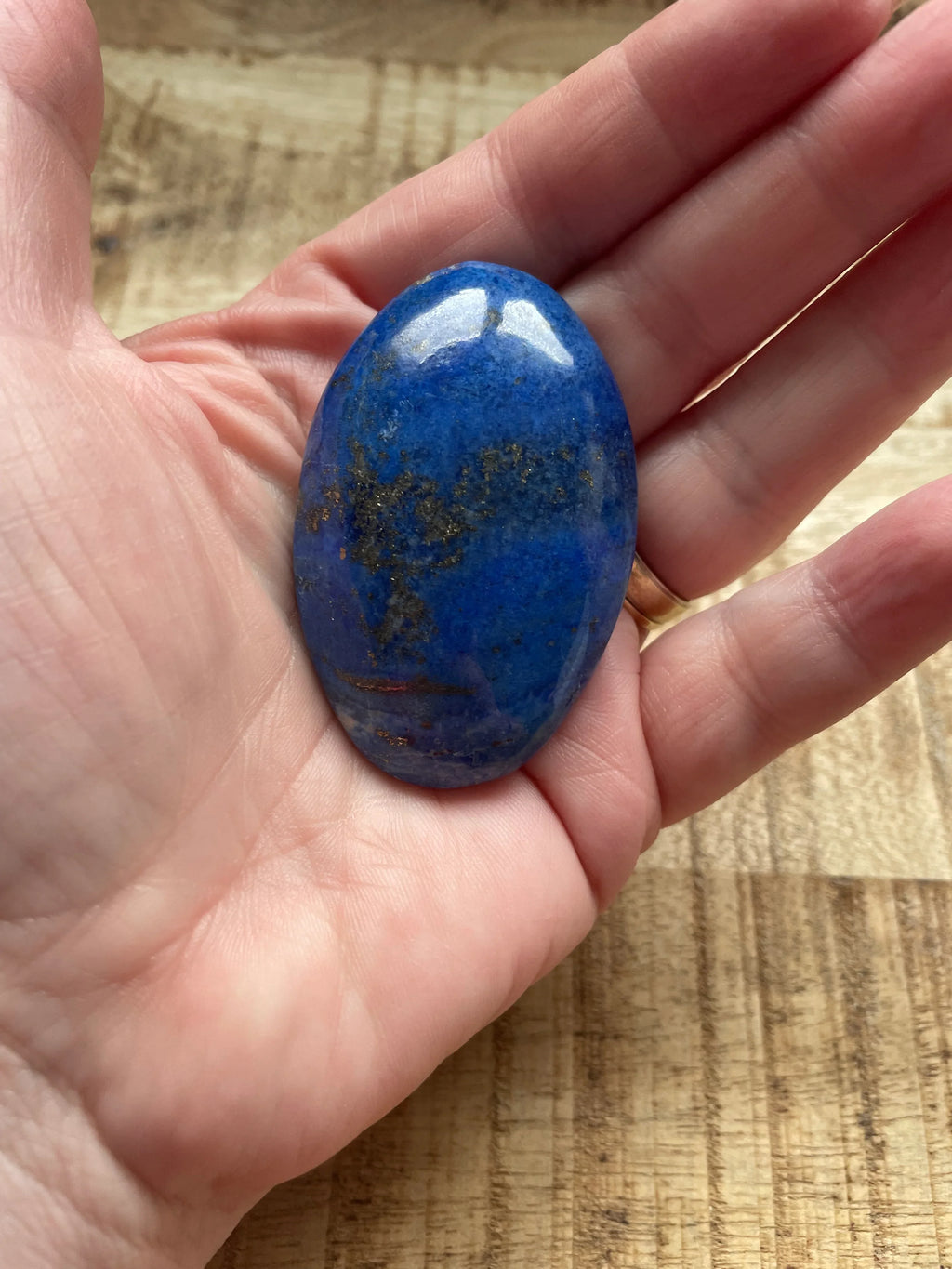 Lapis lazuli schijf