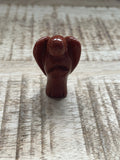 Rode jaspis engel 3 cm
