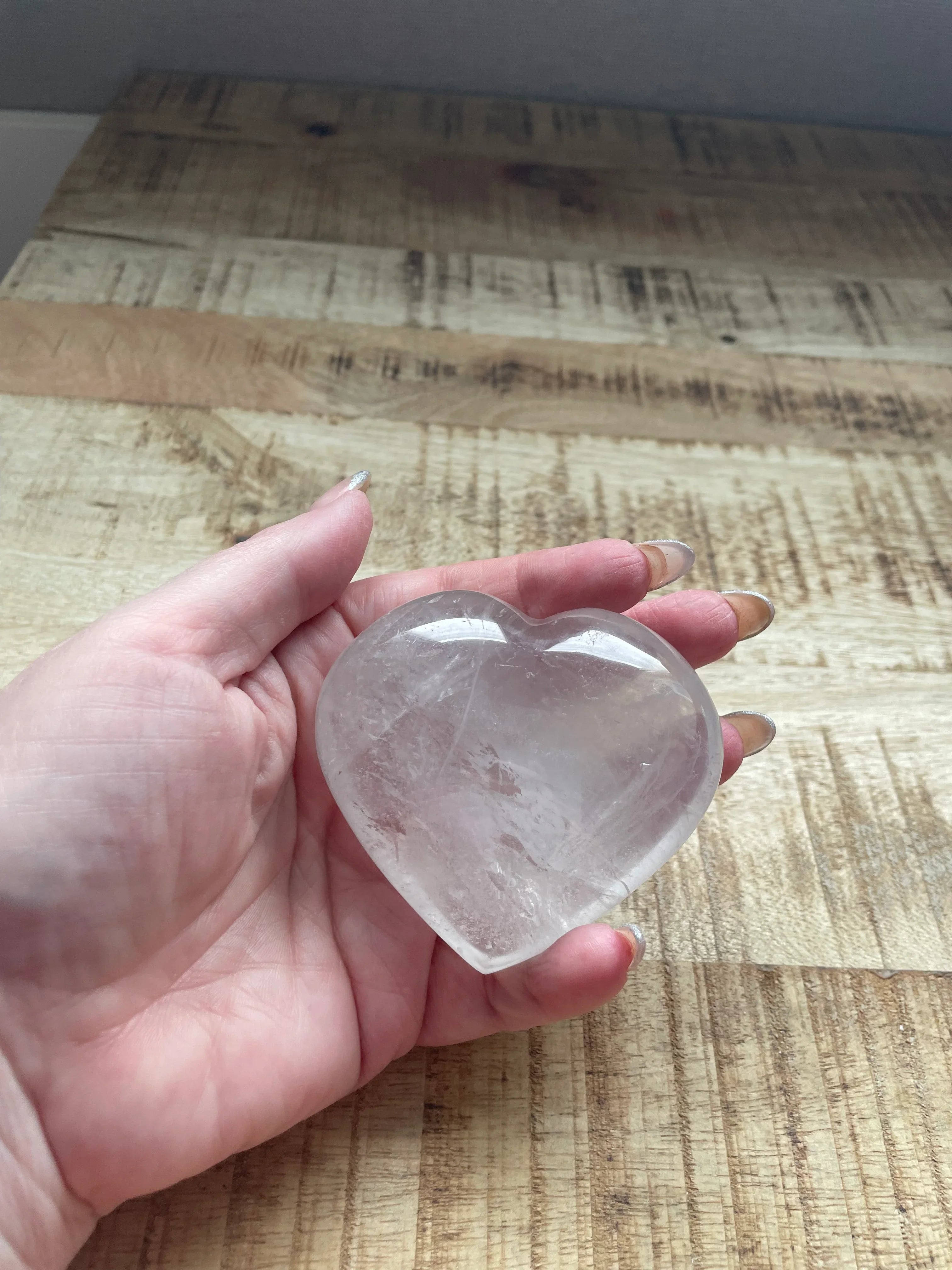Bergkristal hart 5 cm