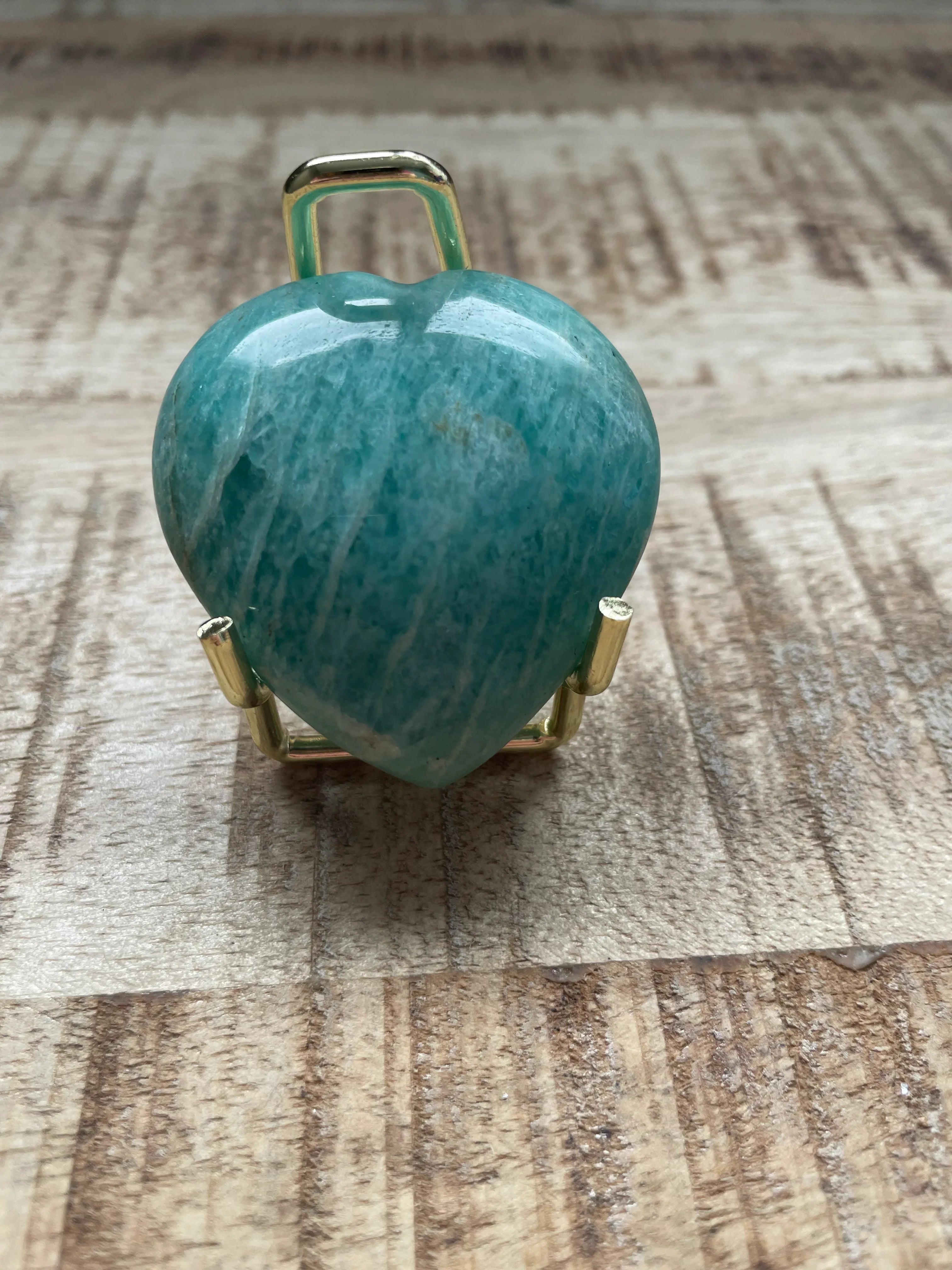 Amazoniet hart 6 cm