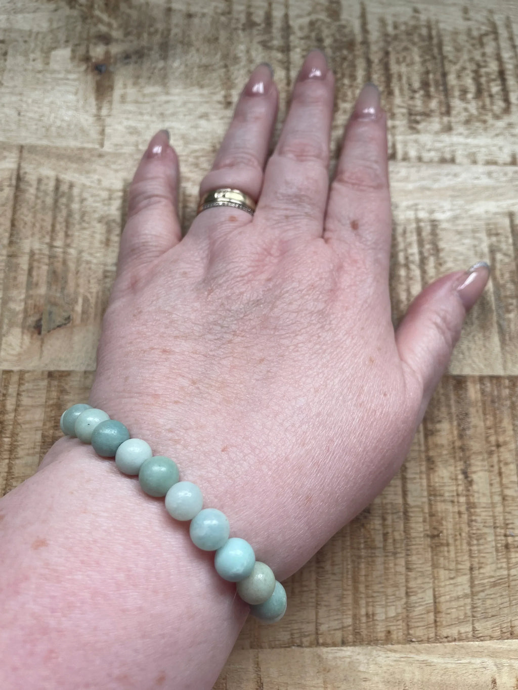 Amazoniet armband 8 mm kralen