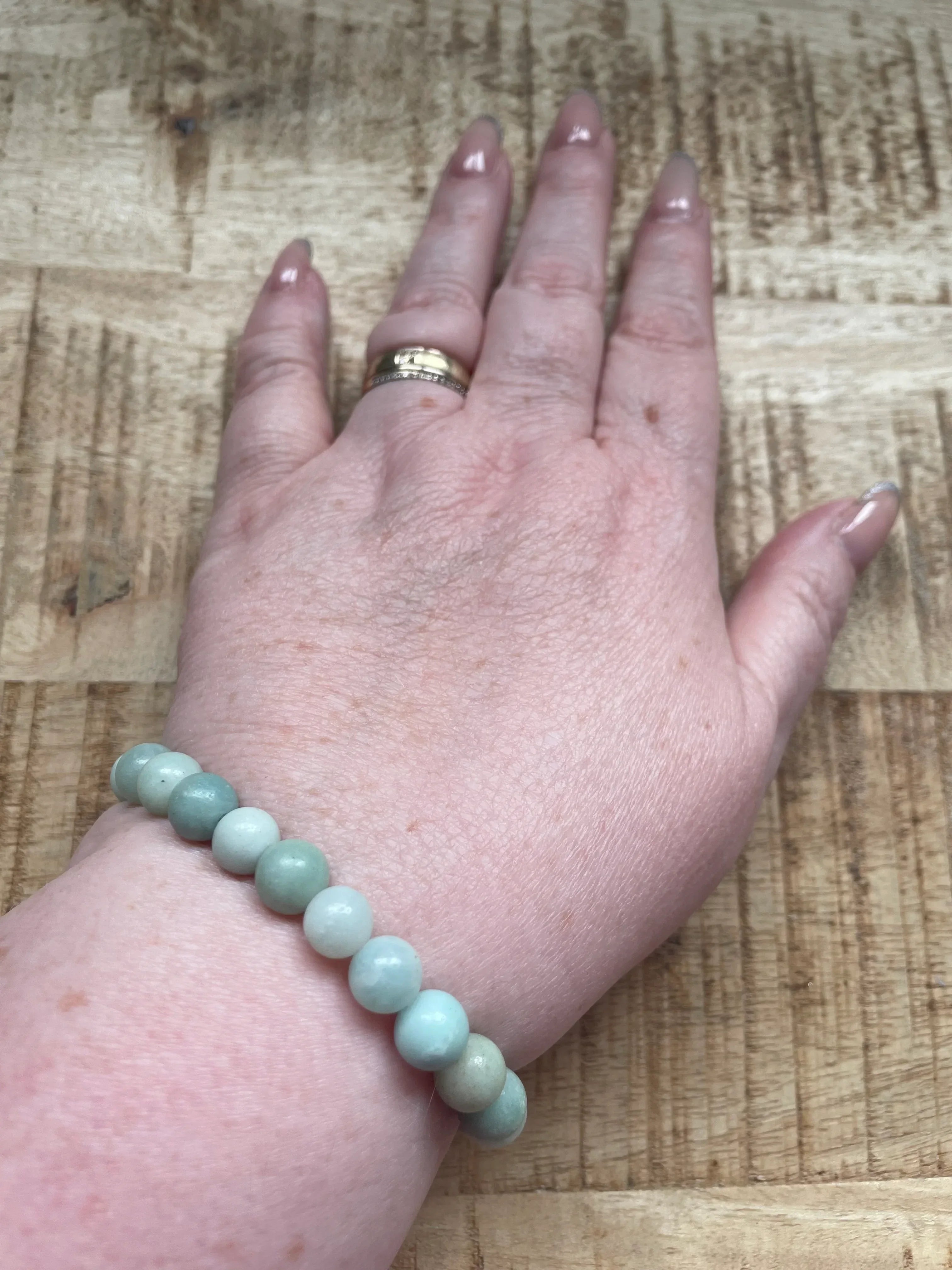 Amazoniet armband 8 mm kralen