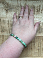 Chrysopraas armband 6 mm kralen