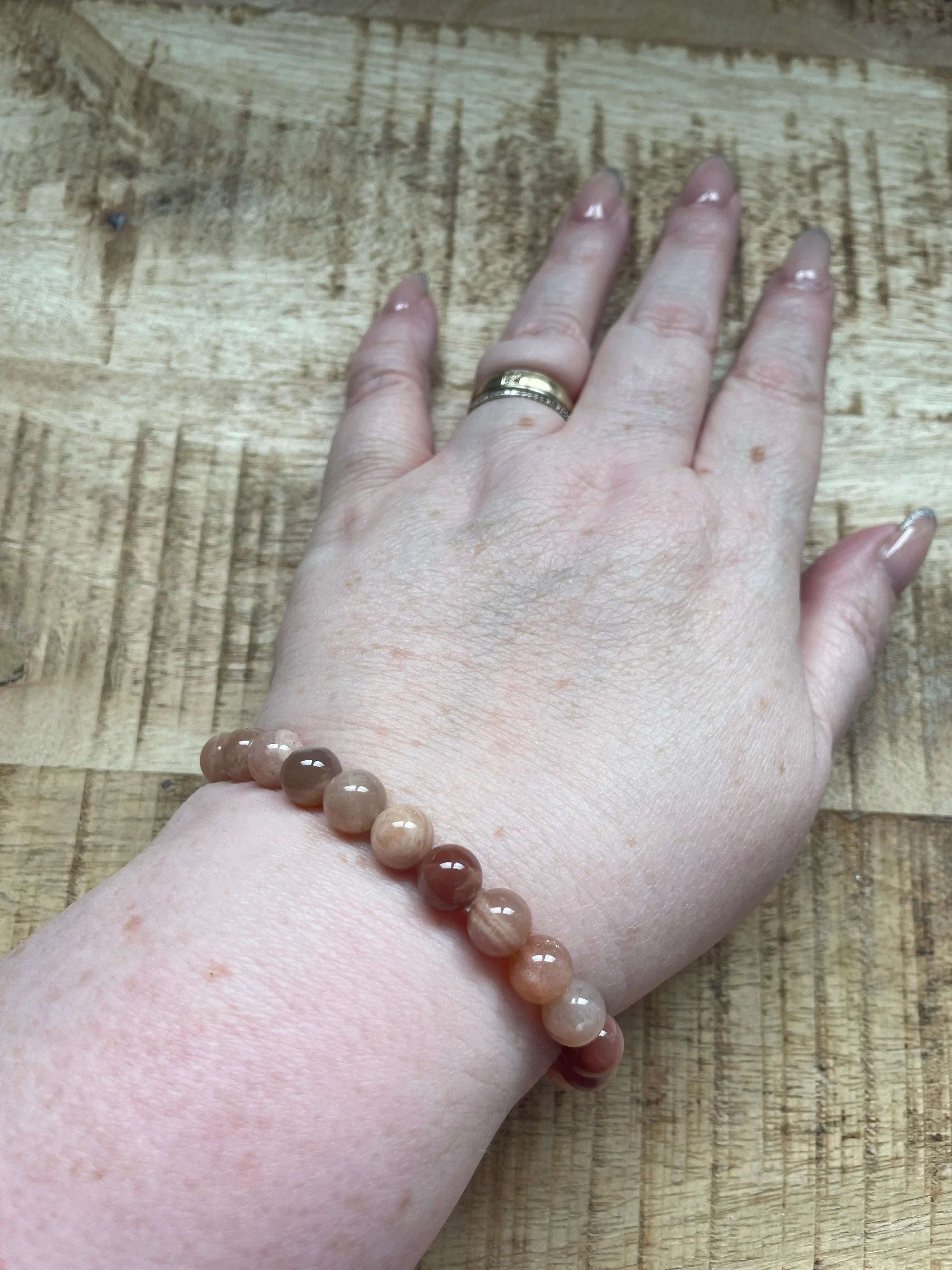 Zonnesteen armband 8 mm kralen