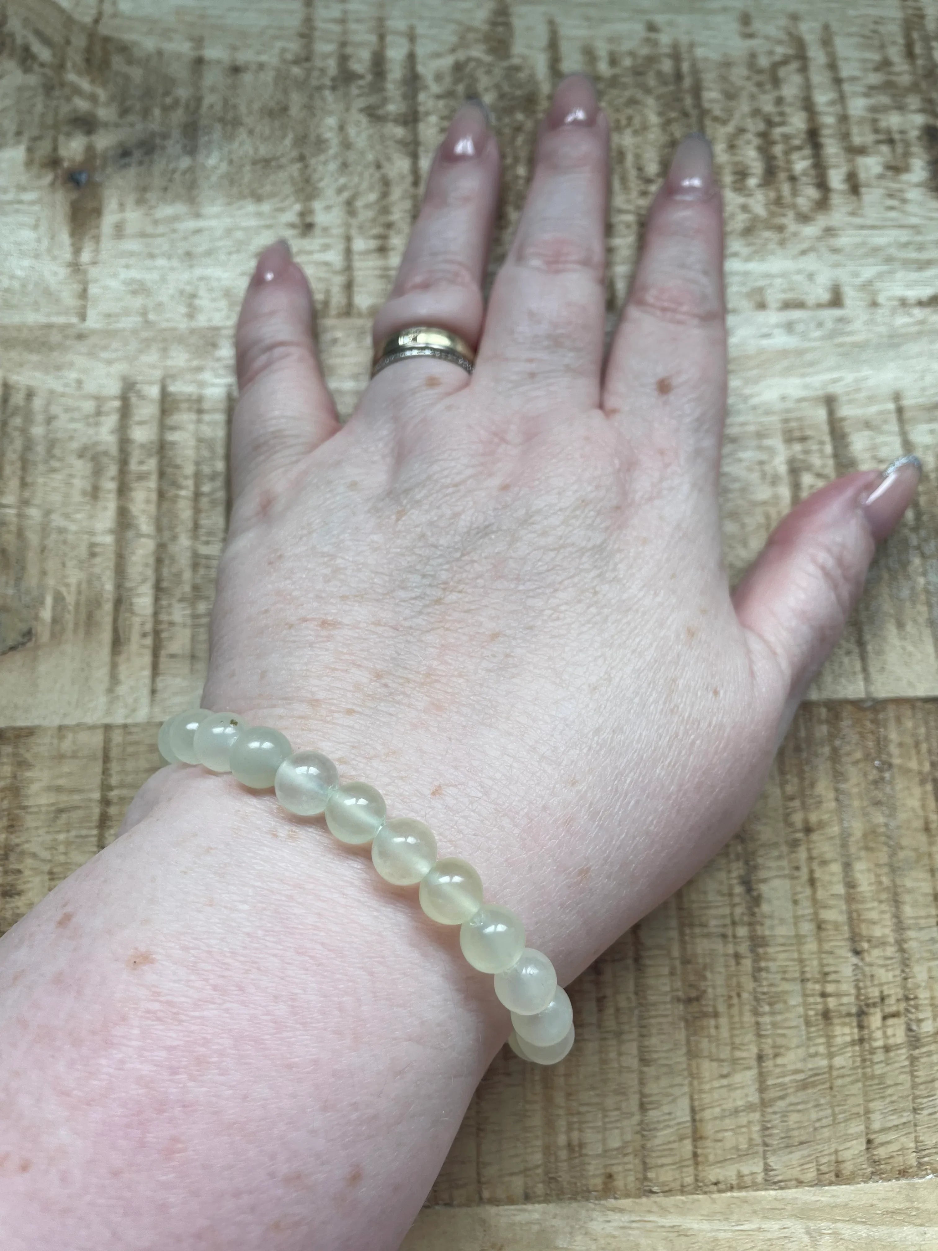 Serpetijn armband 8 mm kralen