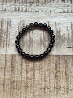 Rookkwarts armband 8 mm kralen