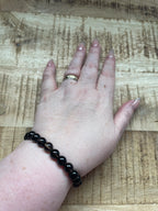Rookkwarts armband 8 mm kralen