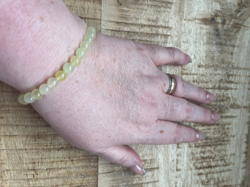 Serpetijn armband 6 mm kralen