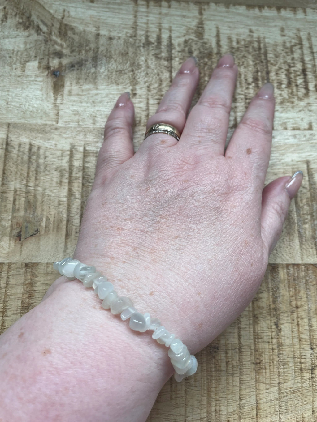 Maansteen armband split