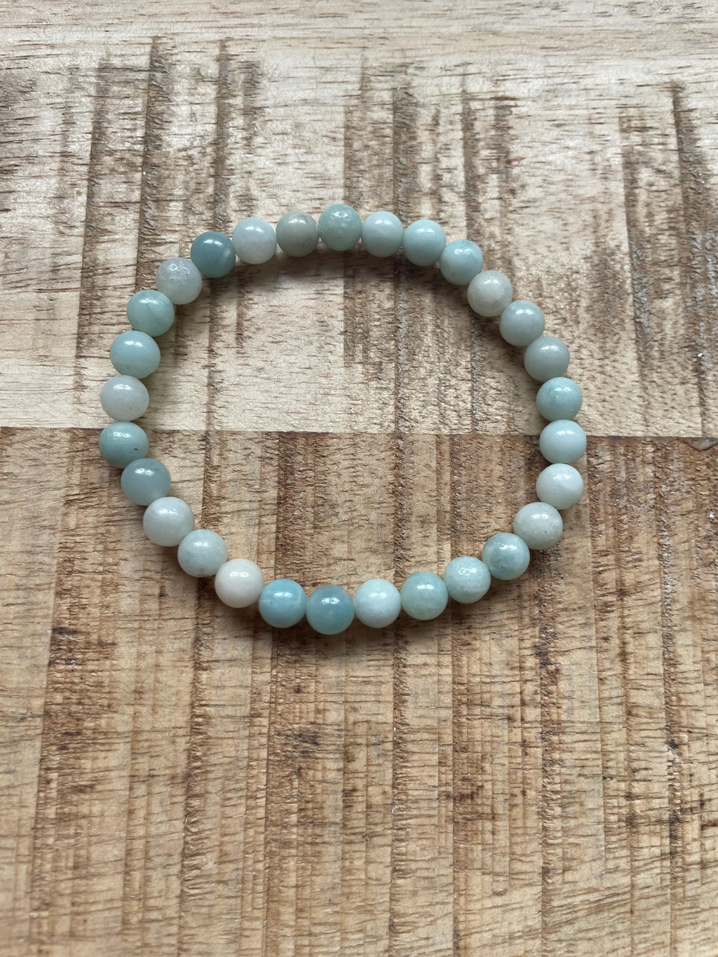 Amazoniet armband 6 mm kralen