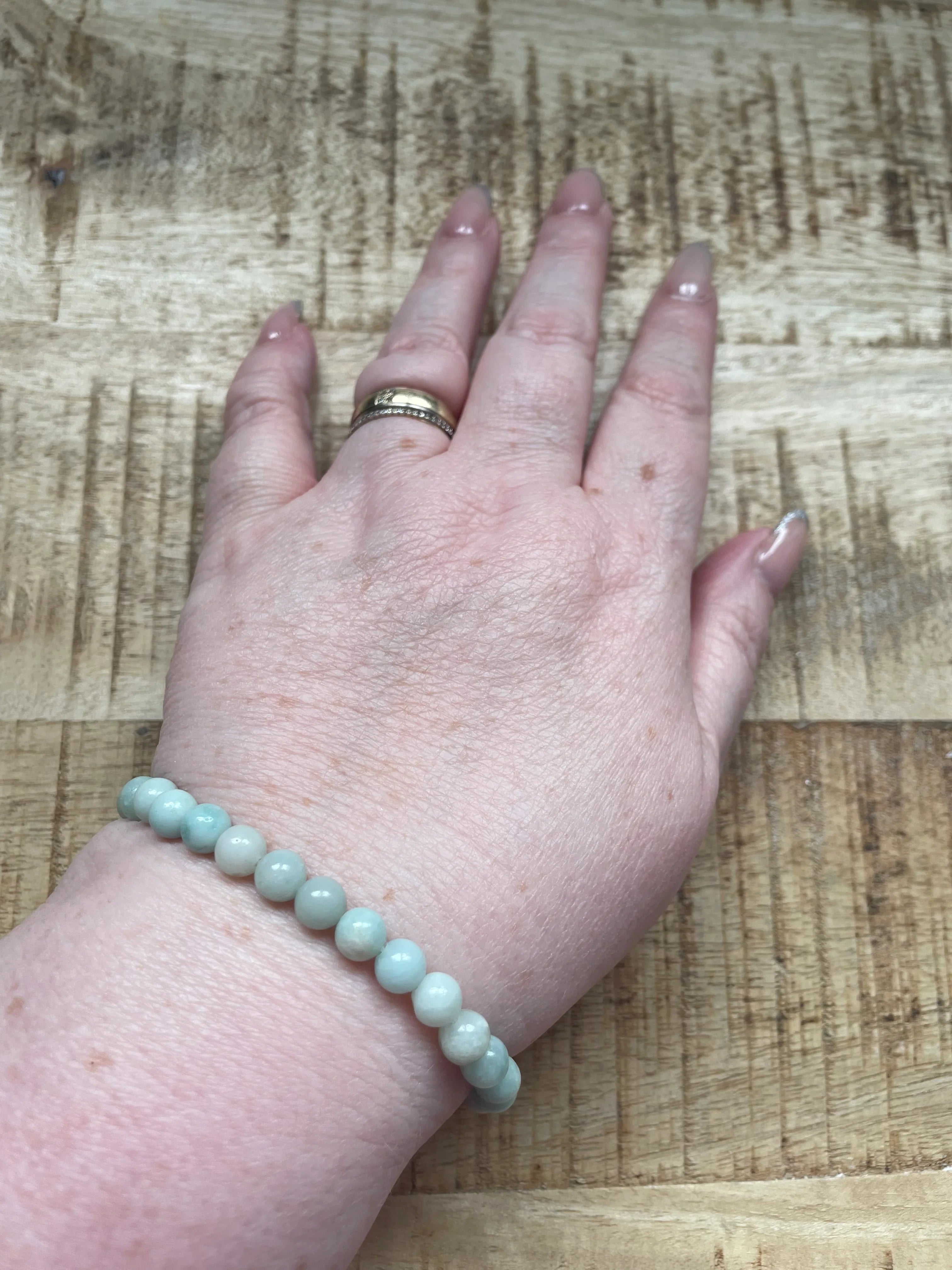 Amazoniet armband 6 mm kralen