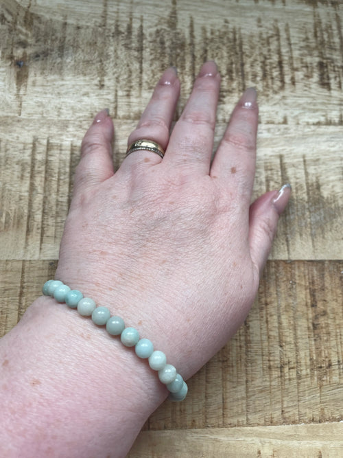 Amazoniet armband 6 mm kralen