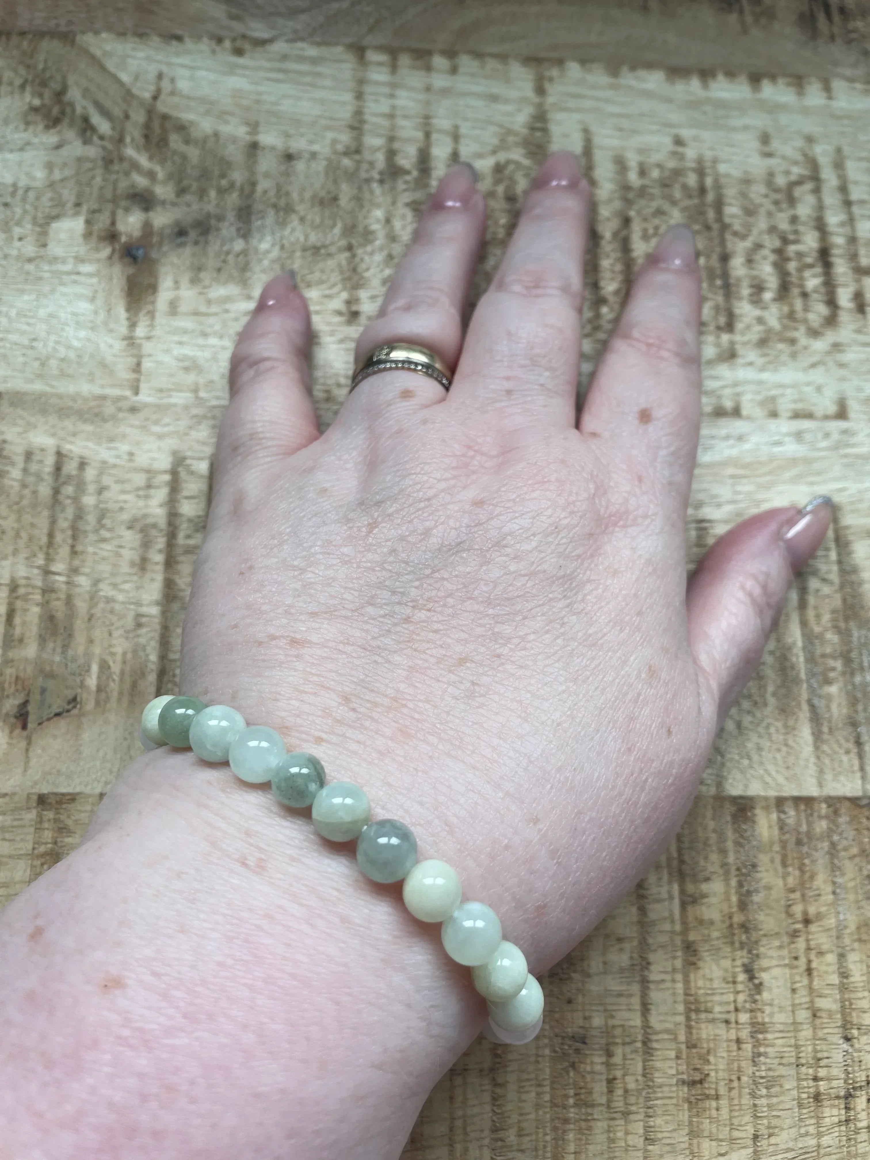 Morganiet armband 8 mm kralen