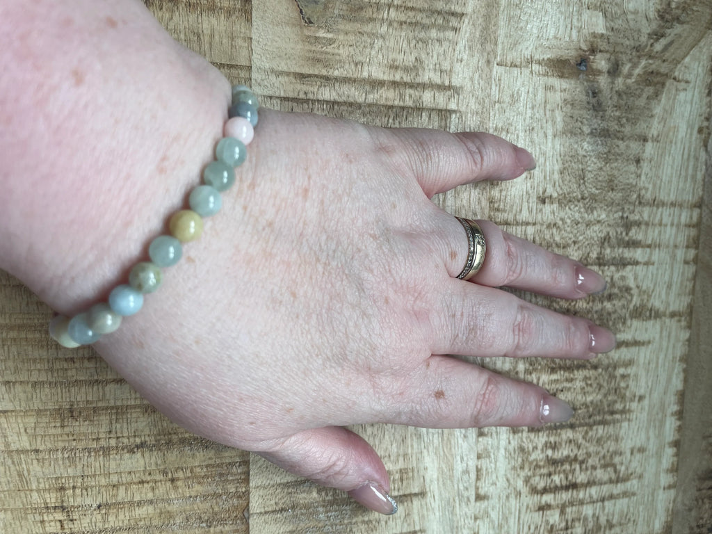 Morganiet armband 6 mm kralen