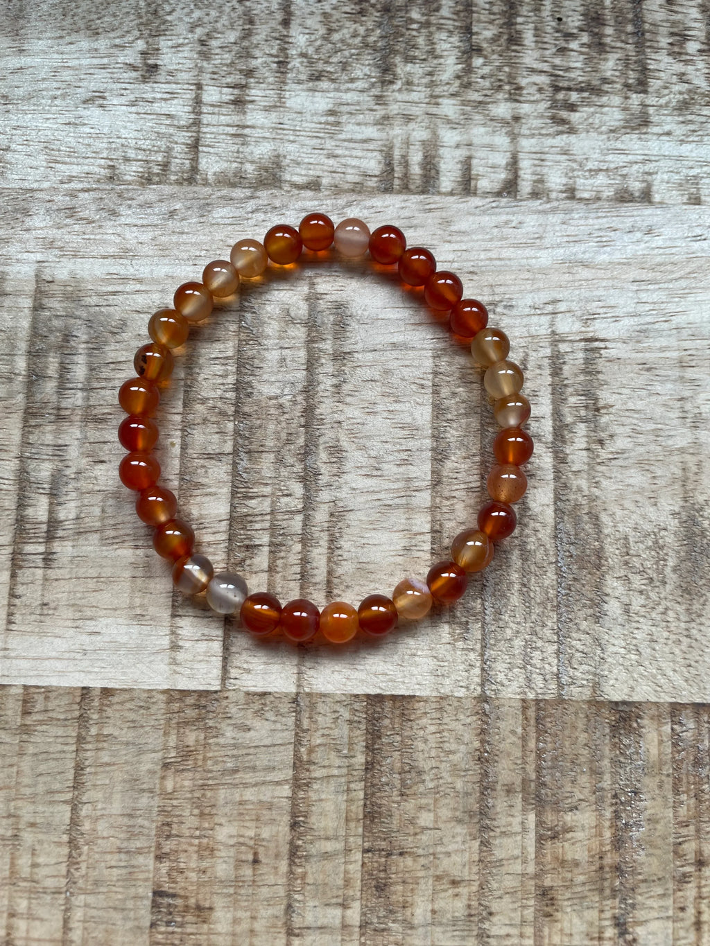 Carneool armband 6 mm kralen