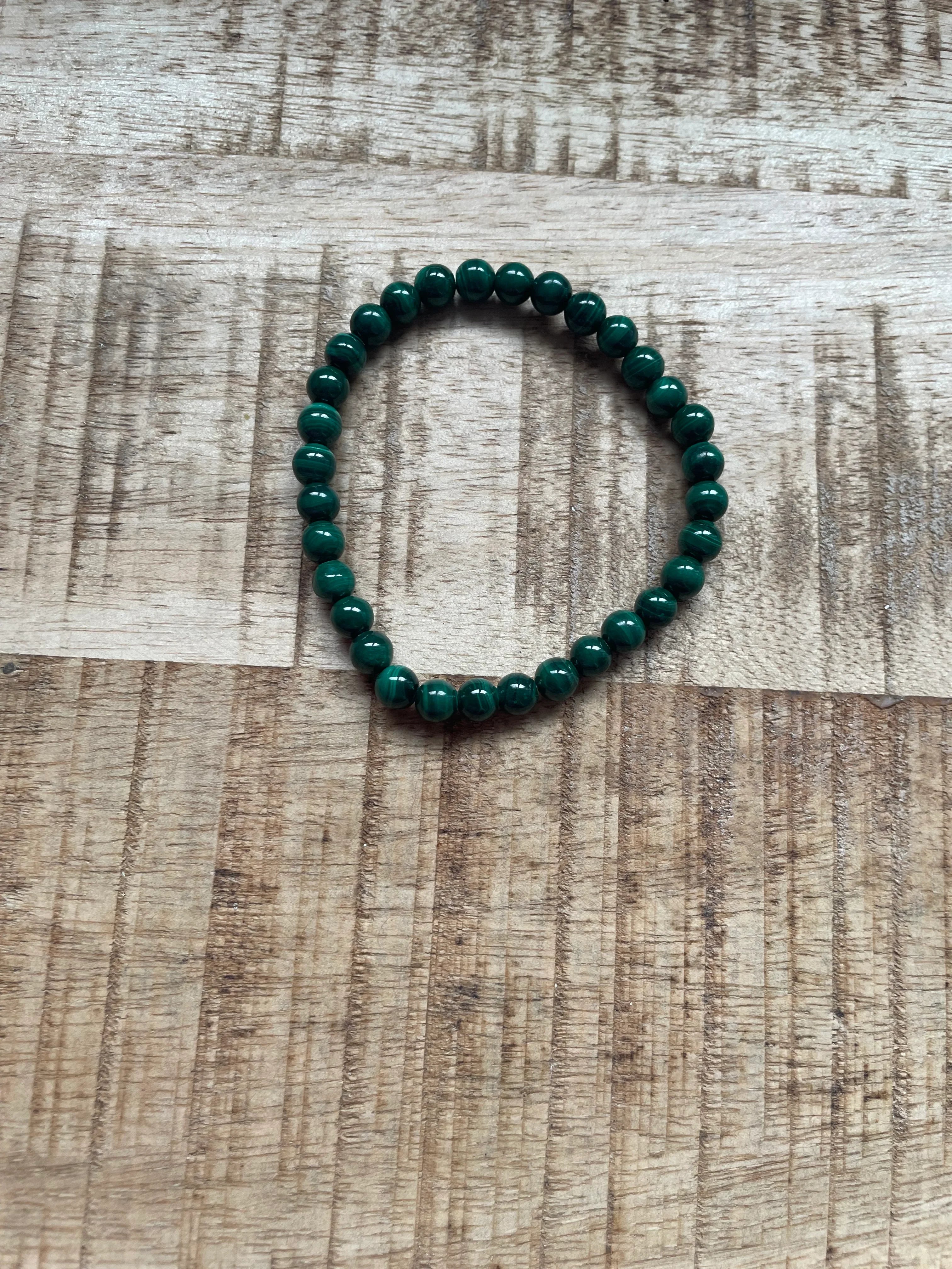 Malachiet armband 6 mm kralen