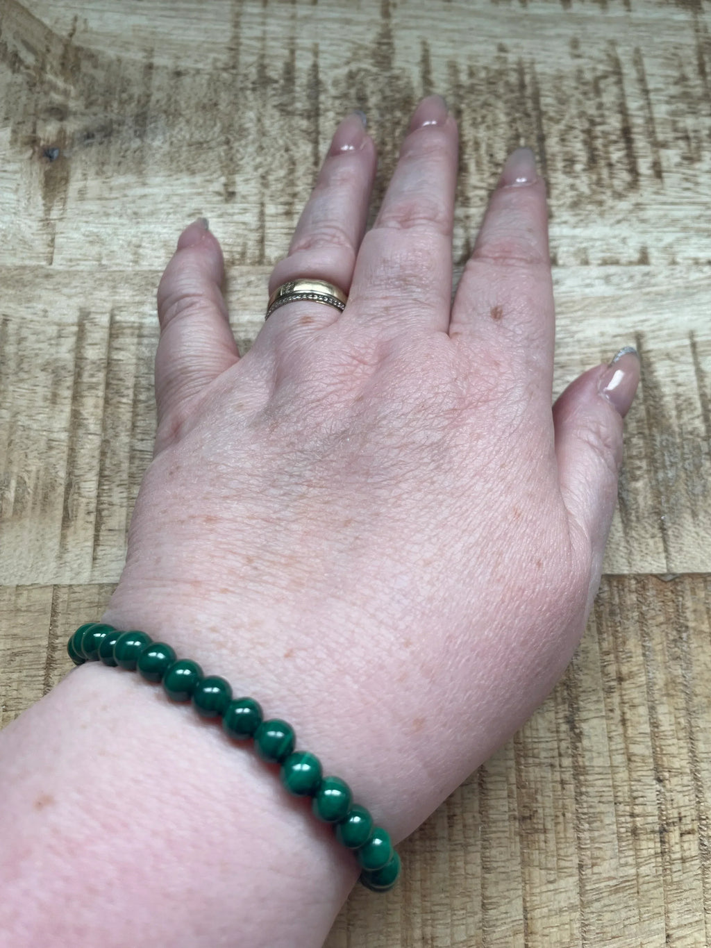Malachiet armband 6 mm kralen