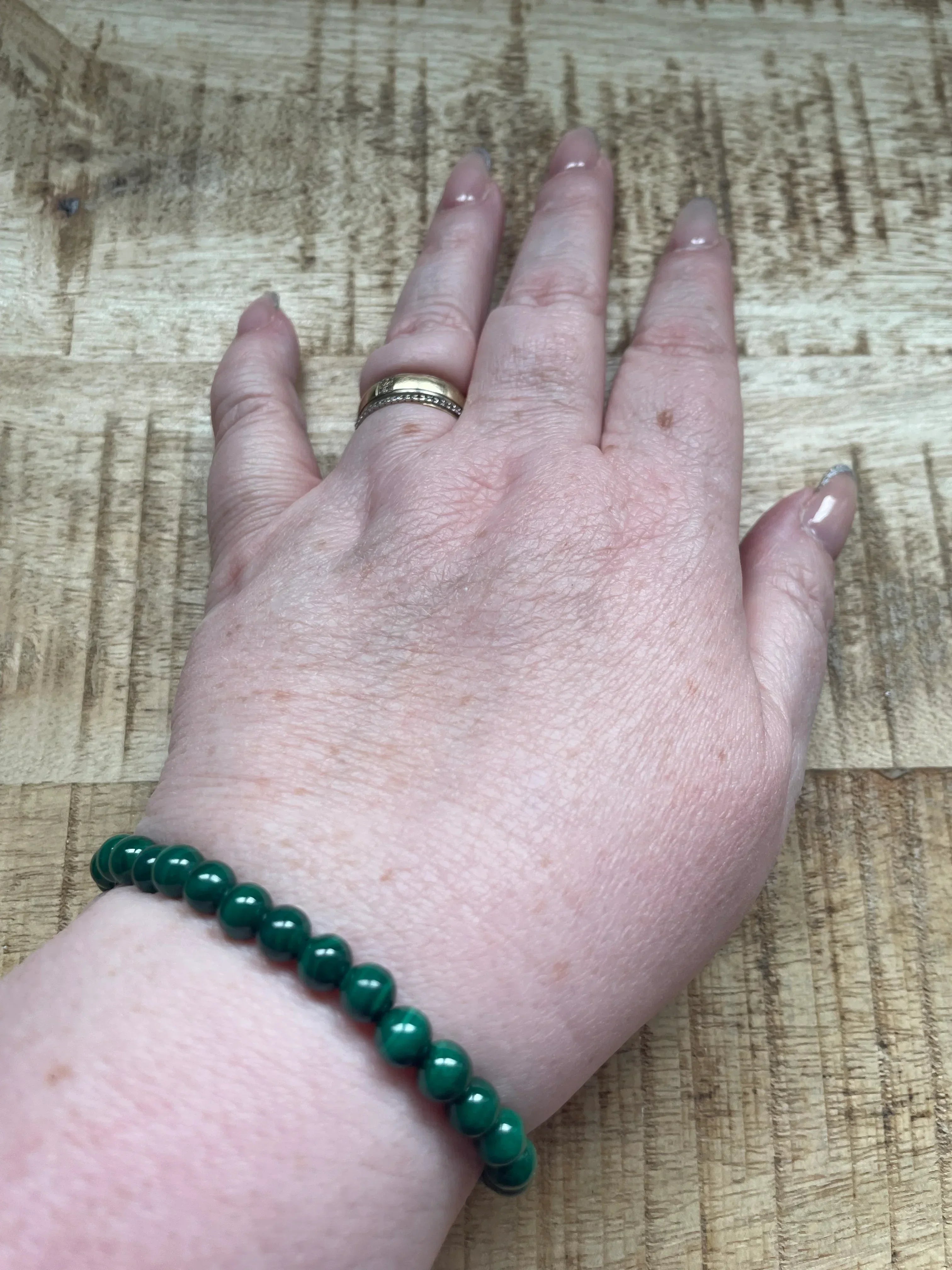 Malachiet armband 6 mm kralen