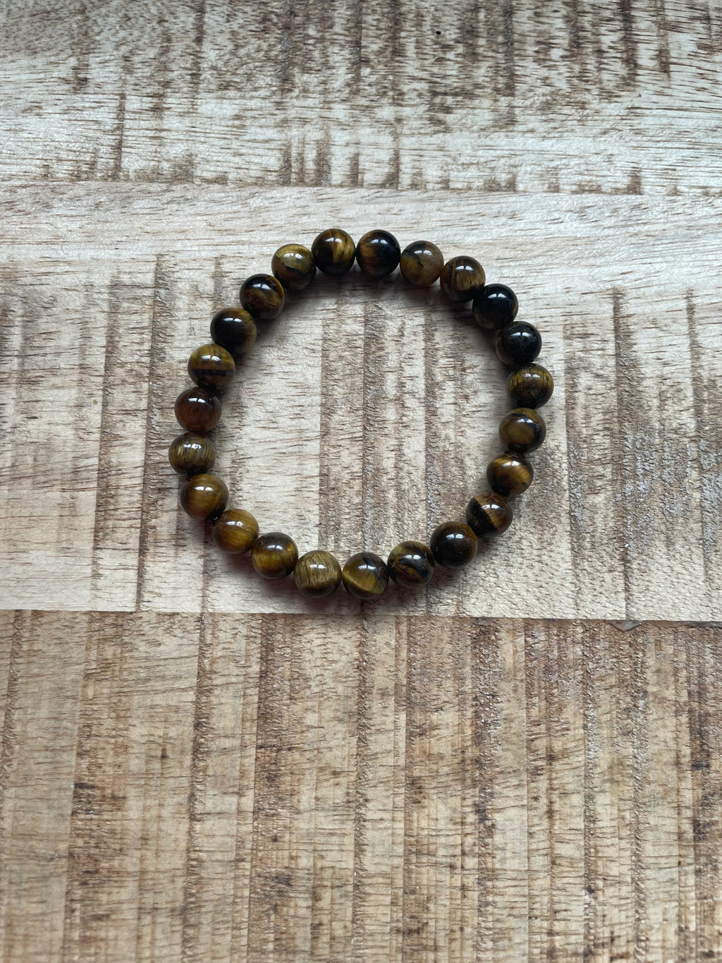 Tijgeroog armband 8 mm kralen