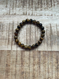 Tijgeroog armband 8 mm kralen