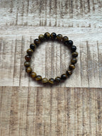 Tijgeroog armband 8 mm kralen