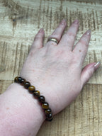 Tijgeroog armband 8 mm kralen