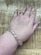 Bergkristal split armband