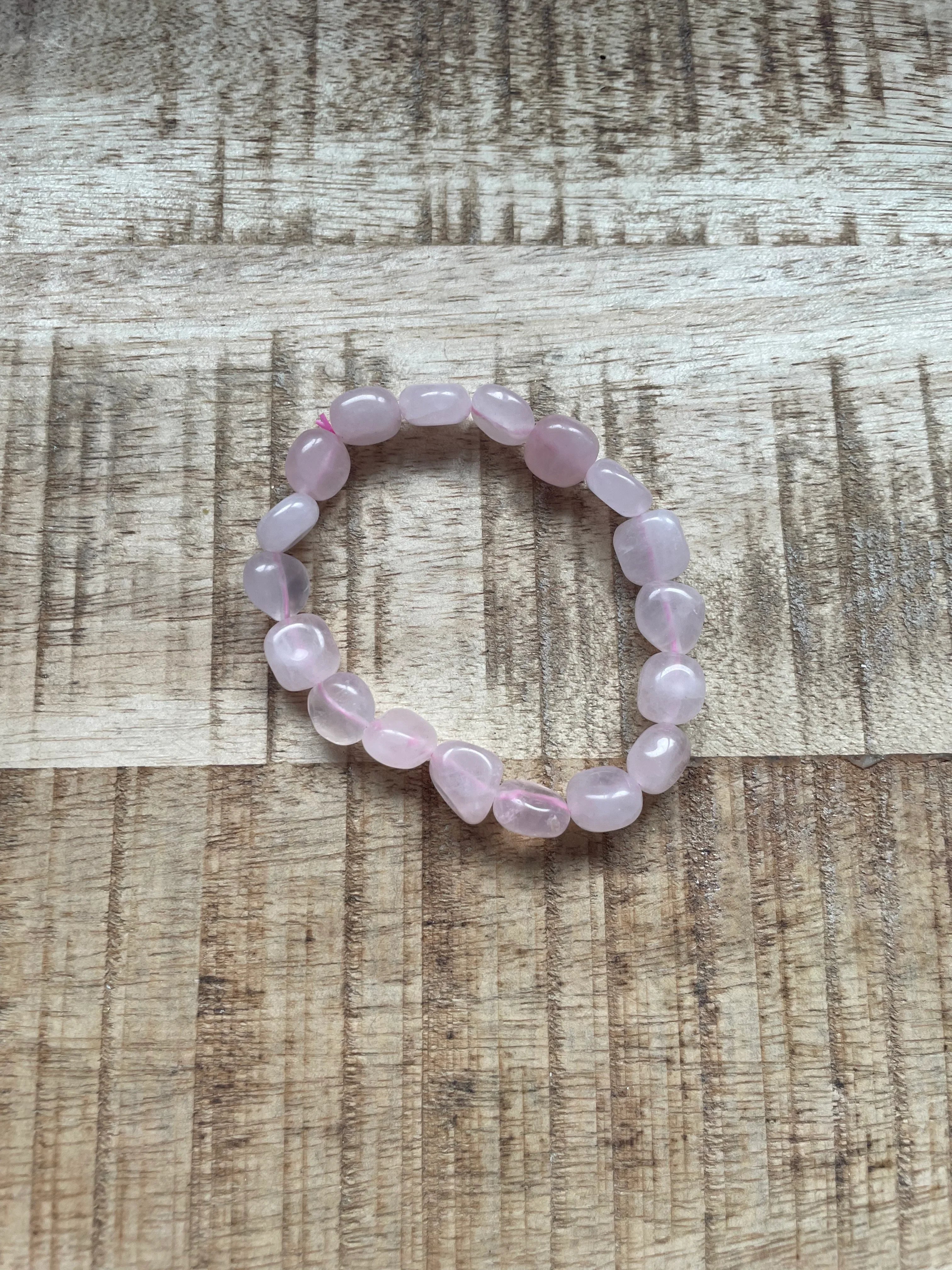 Rozenkwarts armband split
