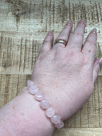 Rozenkwarts armband split
