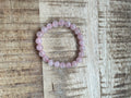 Rozenkwarts armband 8 mm kralen