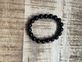 Zwarte toermalijn armband 10 mm kralen