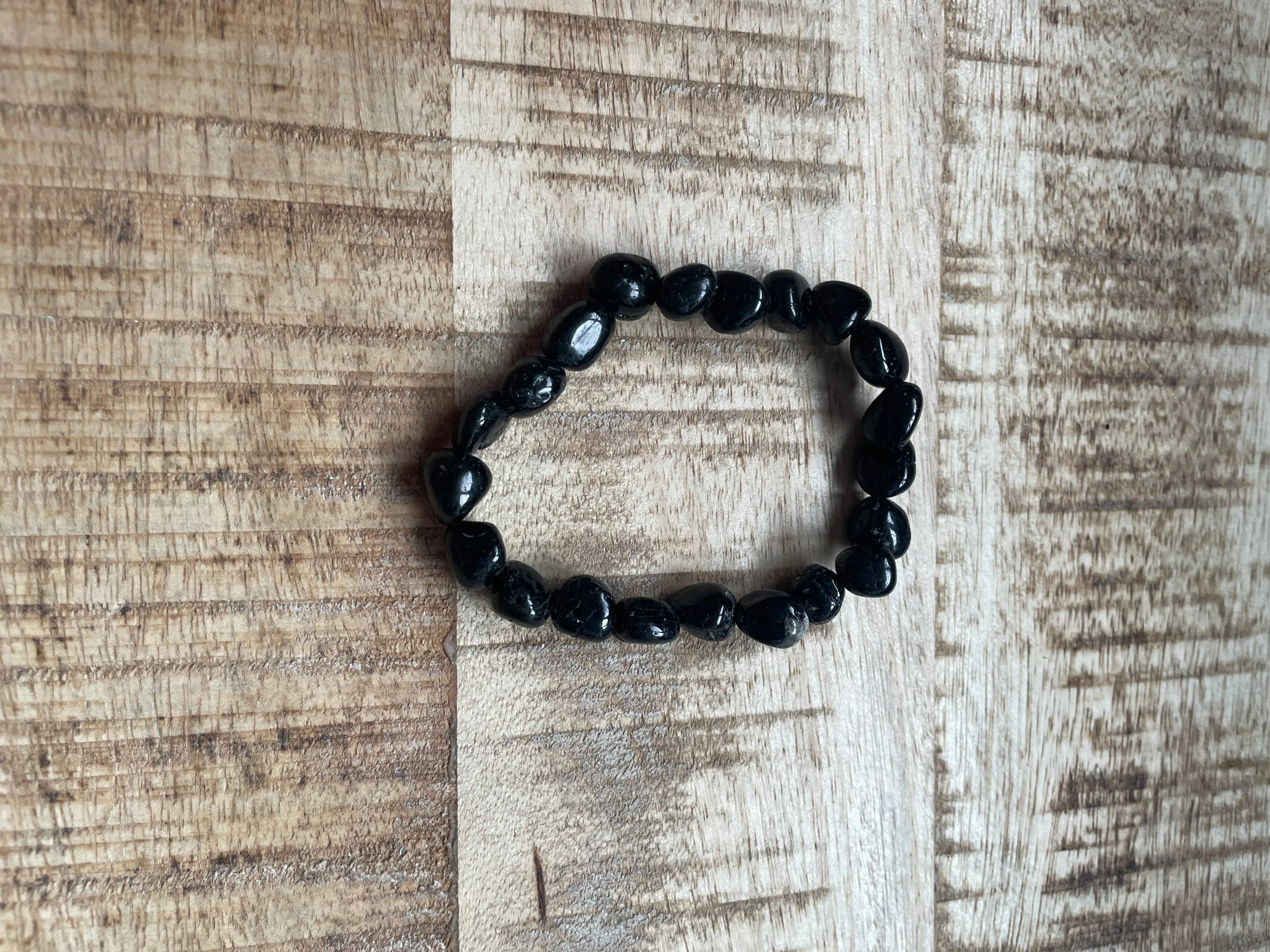 Zwarte toermalijn split armband