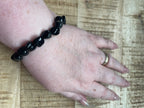 Zwarte toermalijn split armband