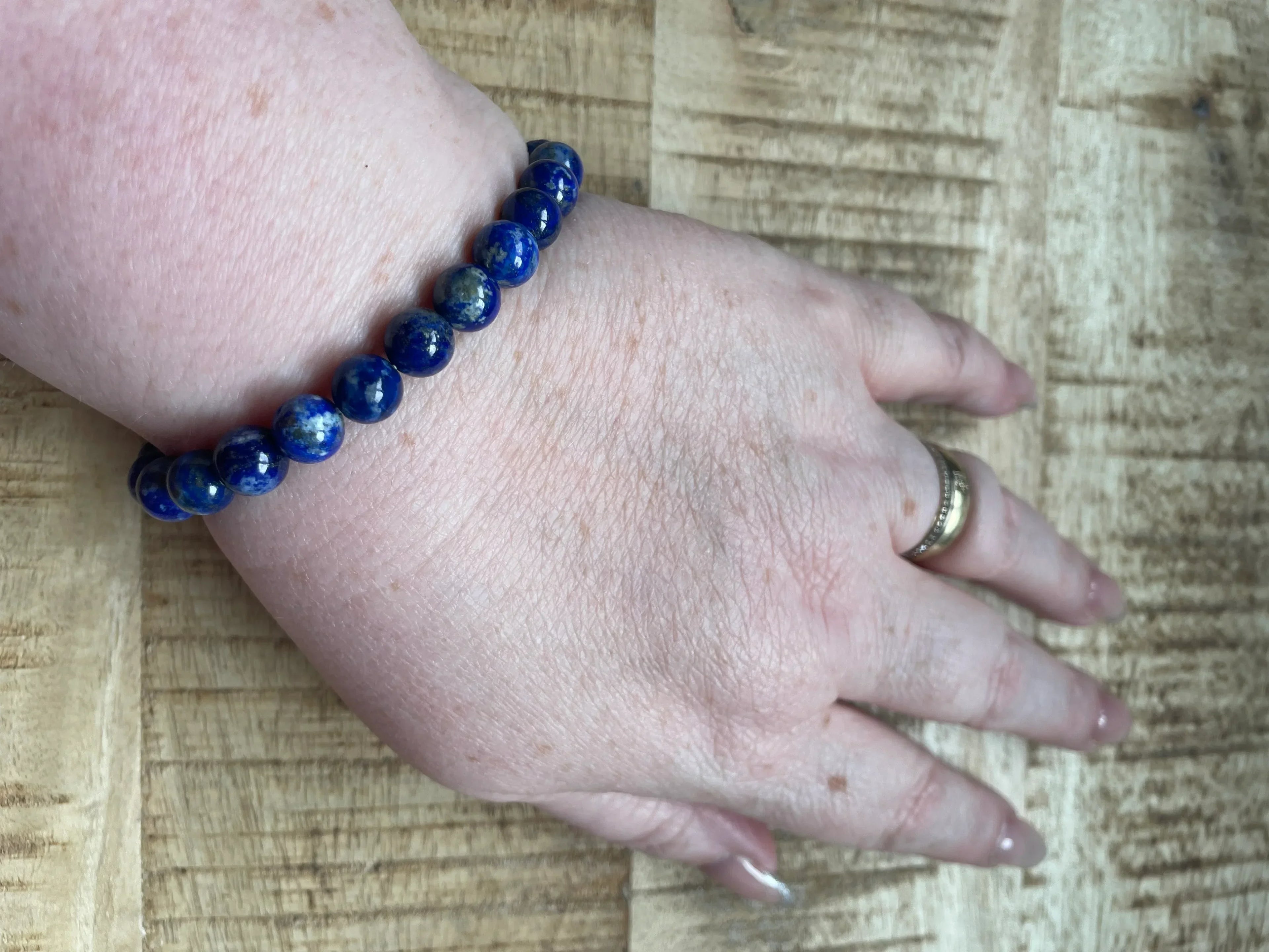 Lapis Lazuli armband 8 mm kralen