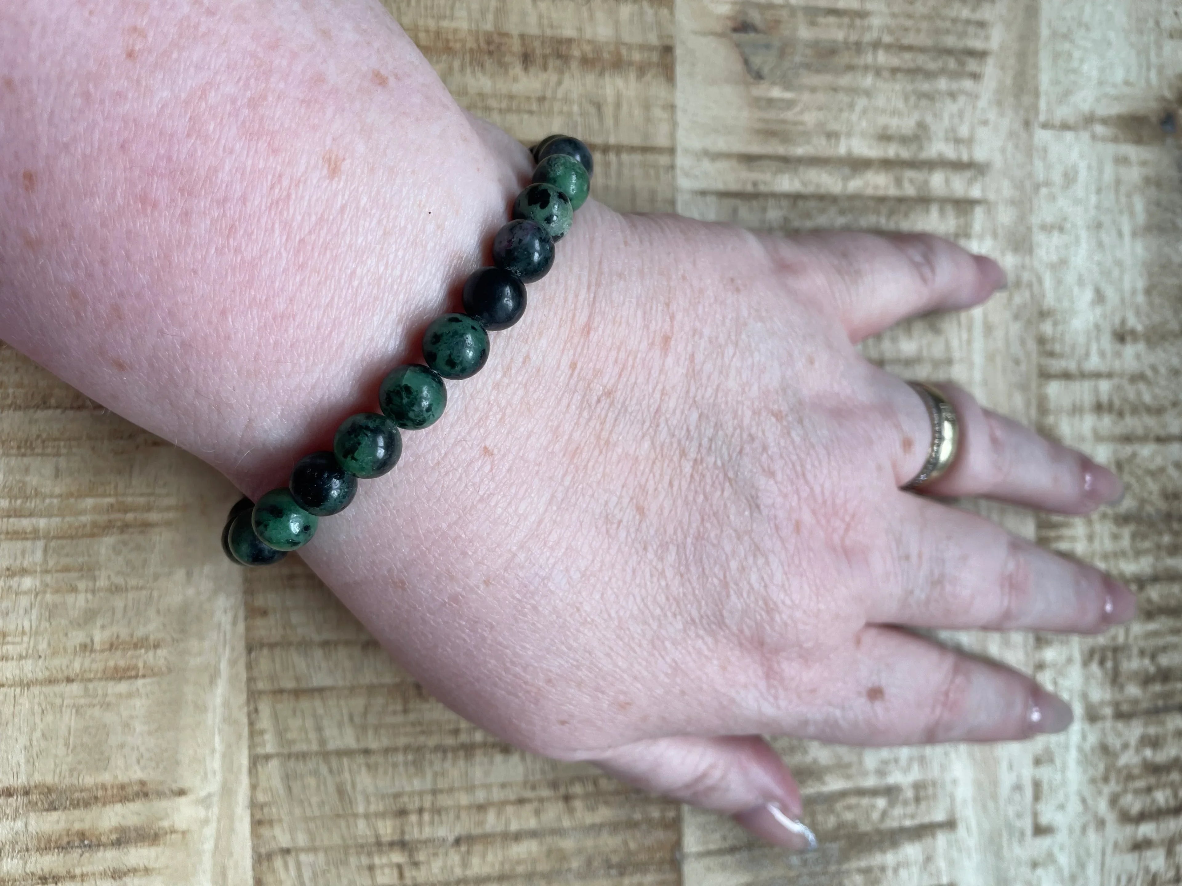 zoisiet armband 8 mm kralen