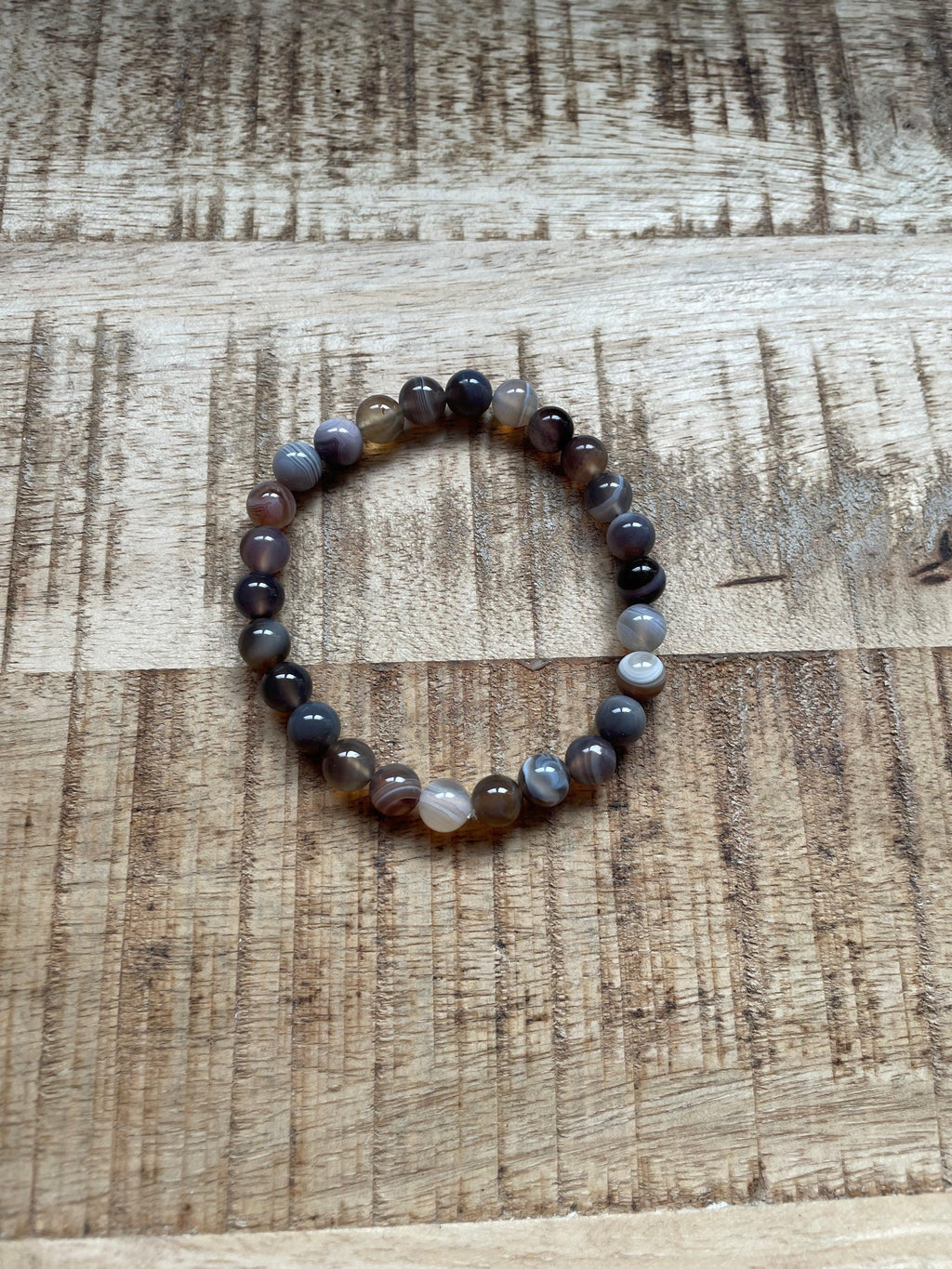Botswana agaat armband 8 mm kralen