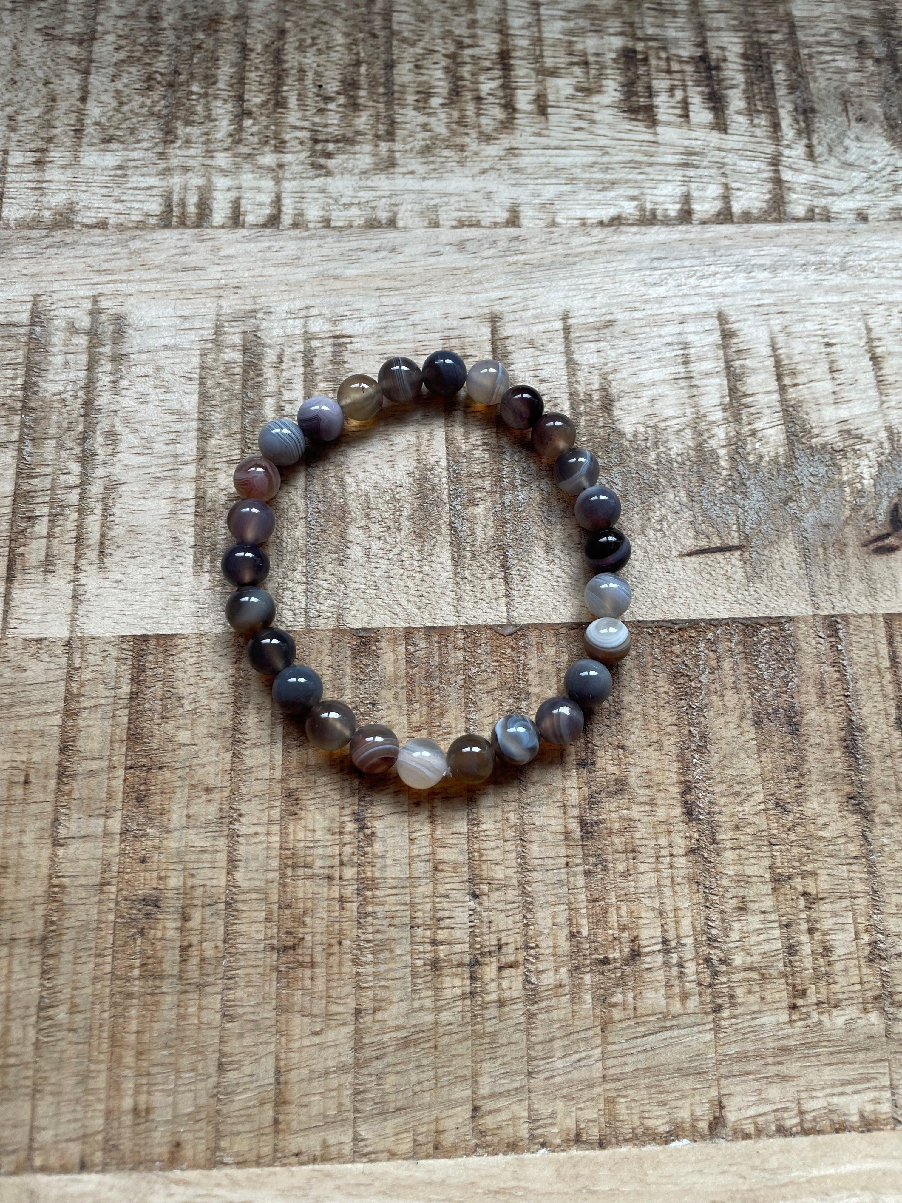Botswana agaat armband 8 mm kralen
