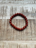 Rode Jaspis armband 8 mm kralen