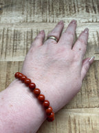 Rode Jaspis armband 8 mm kralen
