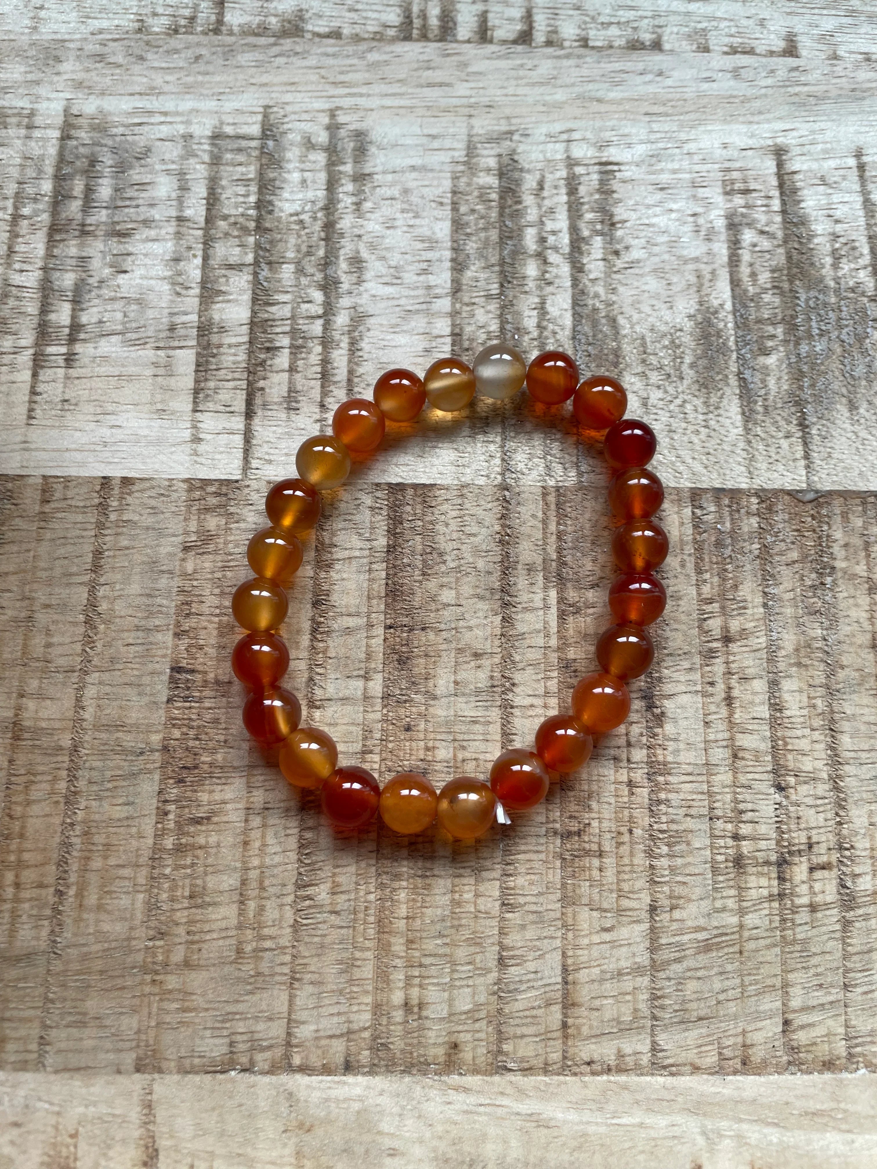 Carneool armband 8 mm kralen