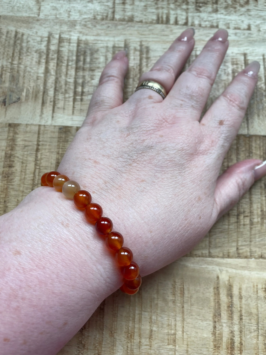 Carneool armband 8 mm kralen