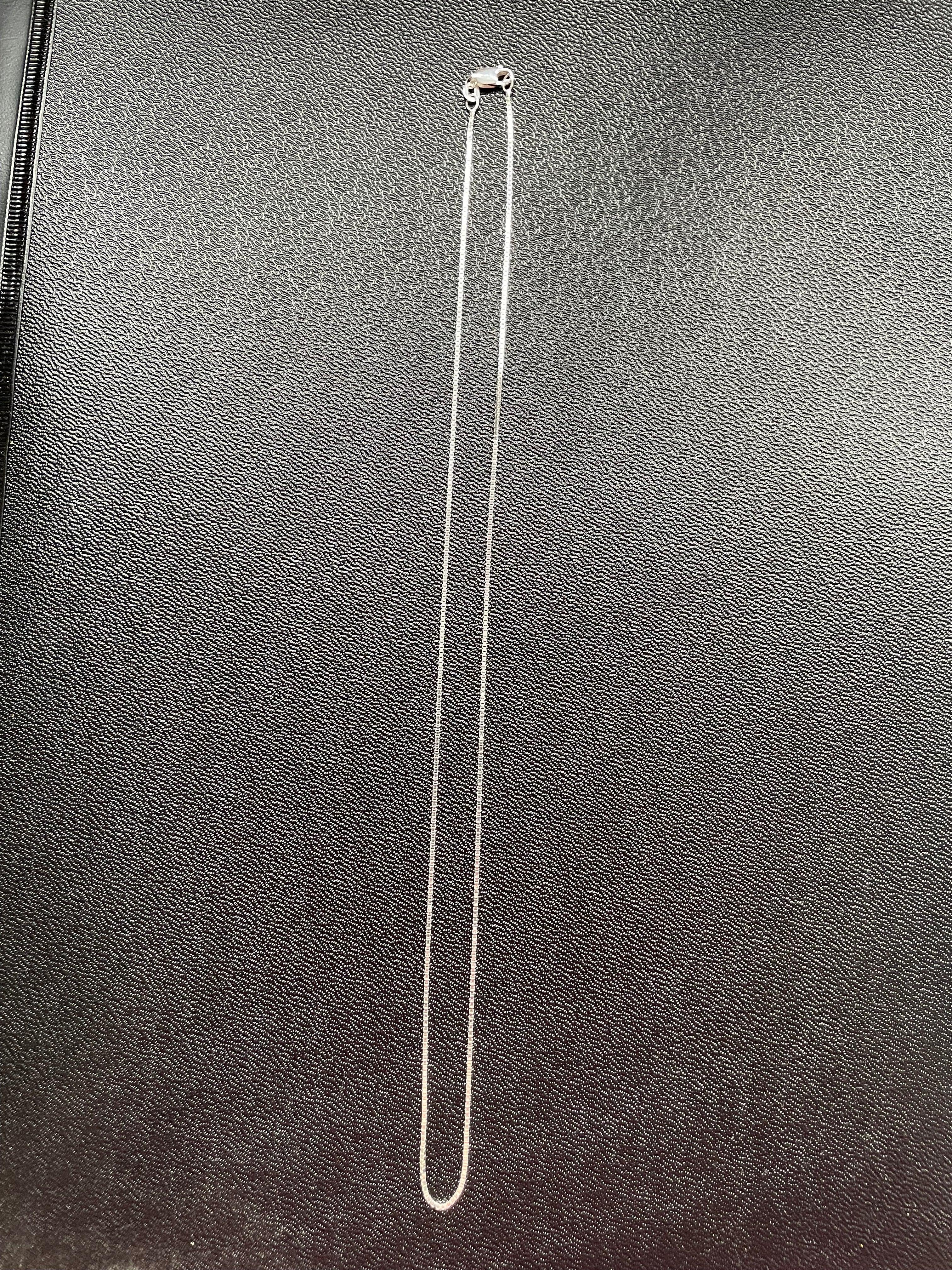 Zilveren ketting  0,9 mm 45 cm