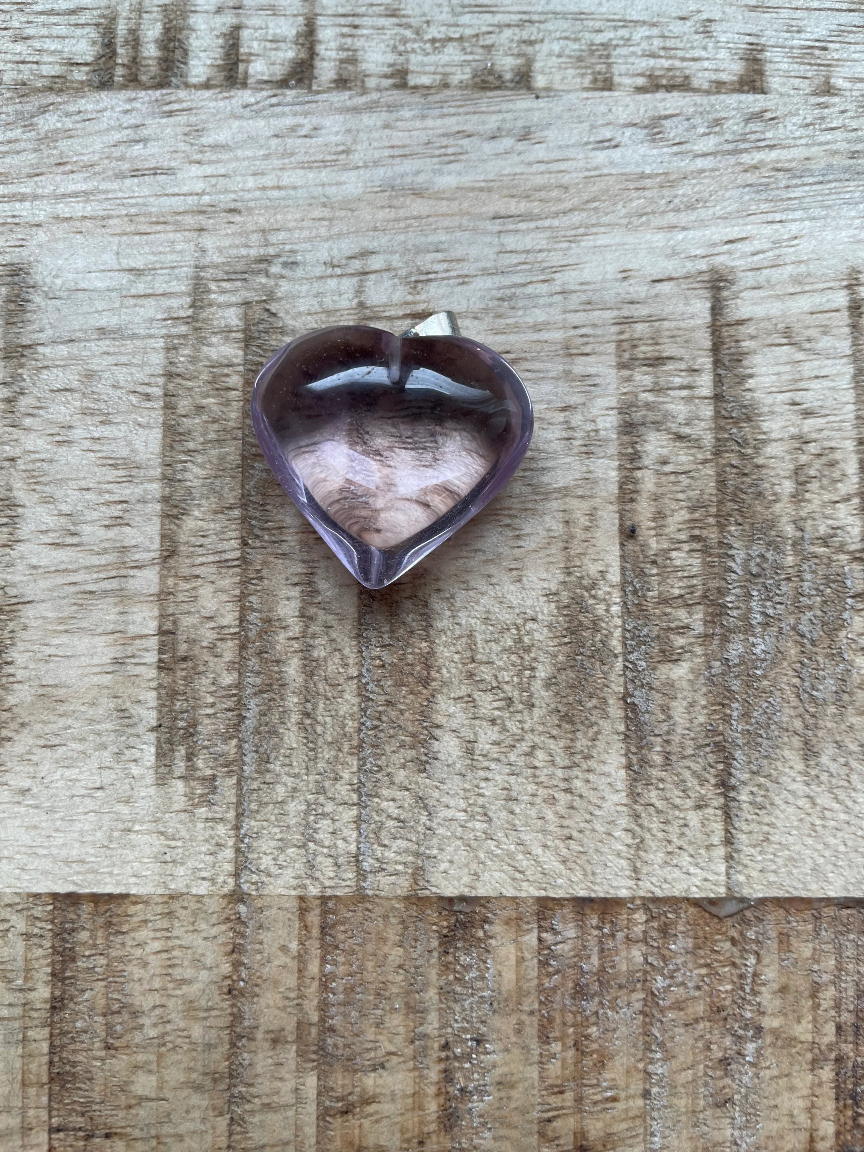 Amethist hanger hart