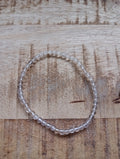 Bergkristal kogelarmband 4 mm kralen