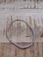 Bergkristal kogelarmband 4 mm kralen