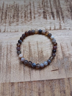 Botswana agaat kogelarmband 6 mm kralen